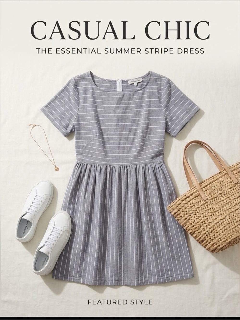 SHABBY APPLE 🍎 Size 14 Womens Blue & White Pin Striped Dress cute & Comfy EUC